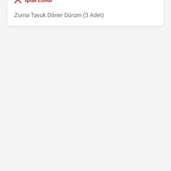 Trendyol İlk Sipariş İptali