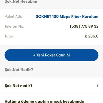 Şok Net İnternet Fiyat Ve Çekim Problemi
