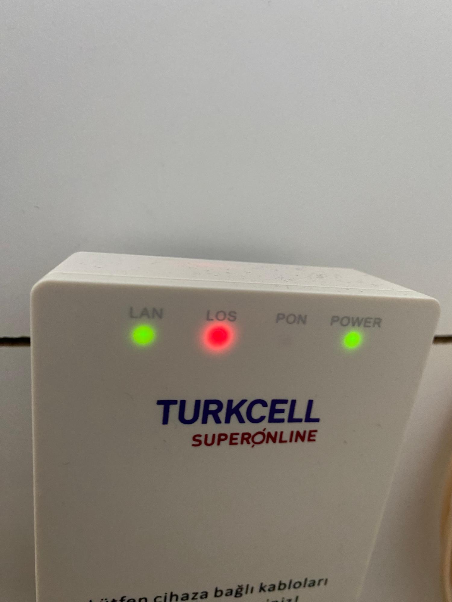 turkcell superonline sinyal gelmemesi sonucu İnternet kesintisi