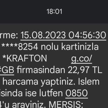 Helppay Google Krafton İşlemim Dışında Para Çekimi Oluşturmuştur