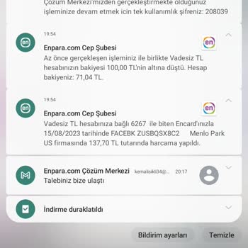 Facebook Hesabımdan 1450 TL Para Çekti
