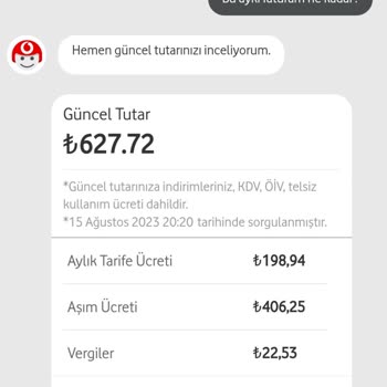 Vodafone Fahiş Fatura Kesiyor