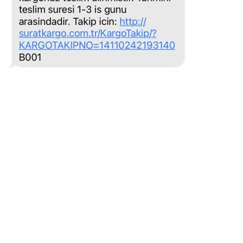 Sürat Kargo Teslim Edilemeyen Kargo