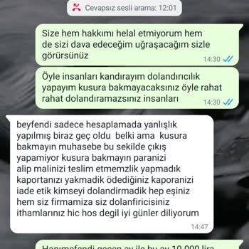 Eskidji Bazaar Ekstra Para İstemesi Ürünü Göndermemesi