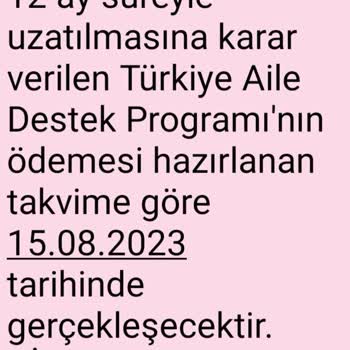Aile Ve Sosyal Hizmetler Yardim Kabul Edilen Yardım Yatmıyor