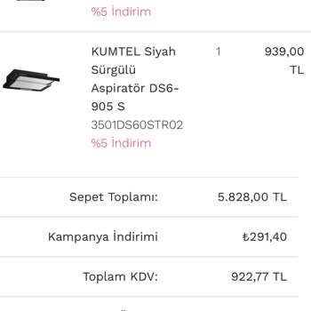 Kumtel.com.tr Siparişi Yollamıyor