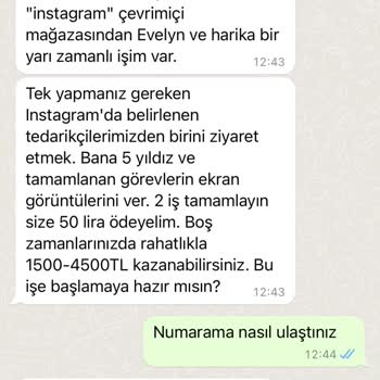 WhatsApp +62 Numaradan Gelen Mesaj
