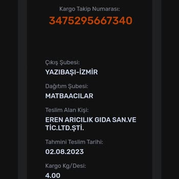 Aras Kargo Ürünleri Başka Birine Teslim Ediyor