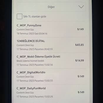Vodafone C Mop Funnyzone Mobil Ödeme
