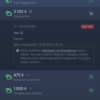 7slots Para Çekme Talebini Yerine Getirilmemesi