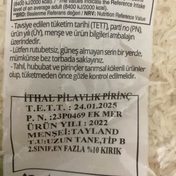 Yayla Pirinç Şikayeti