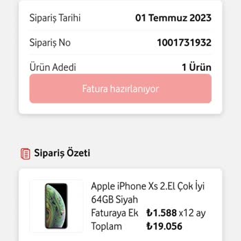 Vodafone Cihaz Ücret İadesi Yapmıyor!