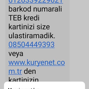 Kuryenet Kargomu Teslim Etmiyor.