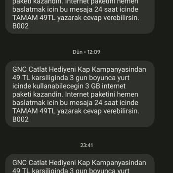 Turkcell Genç Çatlat Sürekli Para İstiyor