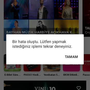 Passolig Passo Hesabına Hata Veriyor Giremiyoruz