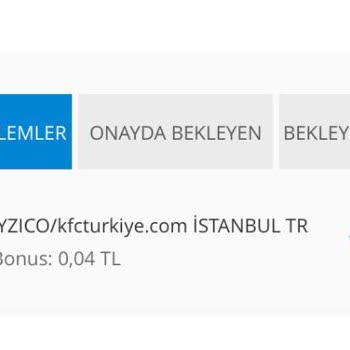 KFC Parayı İade Edemedi