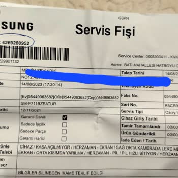 Samsung Garantili Telefonun Arkasında Durmuyor Kullanıcı Hatası Diyor