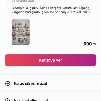 Gardrops Yurtiçi Kargo Günlük Kota Doldu Diyor