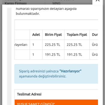 Bkmkitap İade Edilen Para