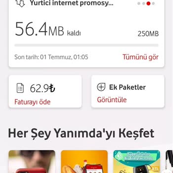 Vodafone Gereksiz İnternet Yükleme