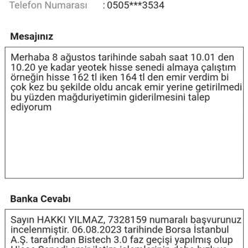 VakıfBank Hisse Senedi Emir Verme