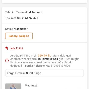 Alanya Damlataş Sürat Kargo Kargo Getirmemesi