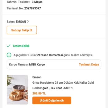 Trendyol Emsan'dan Aldığım Kek Kalıbı Yapışıyor