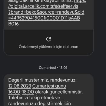 Beko Montaj Randevusu Saatini Müşteriye Sormadan Değiştiriyor