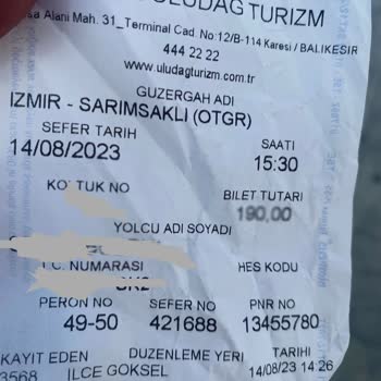 Uludağ Turizm 35 Derece Sıcaklıkta Kliması Bozuk Otobüsle Yolculuk