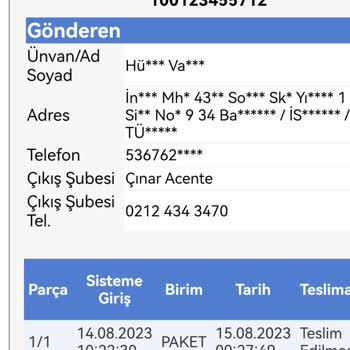Sürat Kargo Esenyurt Aktarmada Ürünüm Kaldı