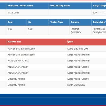 Sürat Kargo Kargonun Zamanında Teslim Edilmemesi.