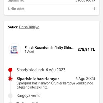 Vodafone Her Şey Yanımda Siparişim Hala Gelmedi