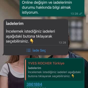 Yves Rocher Online İade Mağduriyeti