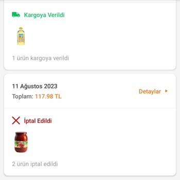 Carrefour SA Keyfi Olarak Siparişimi İptal Etti