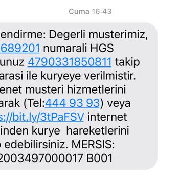 HGS Kartım Teslim Edilmiyor