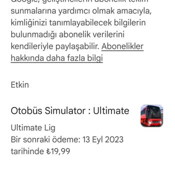 Zuuks Games Bus Simülatör Vip Üyeliğindeki Hediyeleri Alamıyorum