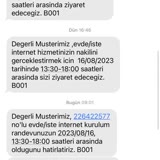 Türk Telekom İnternet Bağlama Randevusuna Gelmiyor Erteliyor Sürekli
