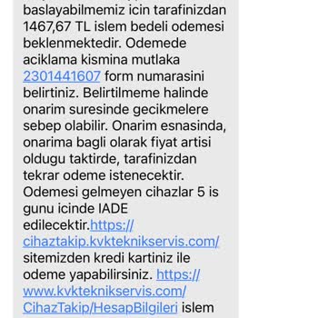 KVK Garantisi Olan Cihazları Garanti Dışına Çıkaran Vasat Servis