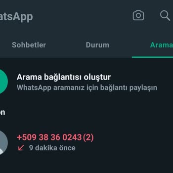 WhatsApp Yabancı Numaralar