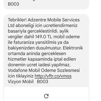 Vodafone Pay Vodafone Bilgim Dışı Para Çekimi