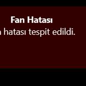 Monster Notebook Control Center Fan Hatası