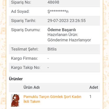 Nare Giyim 1 Aydır Ürün Bekliyorum