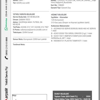 Arçelik Buzdolabı Sorunu Çözülemiyor