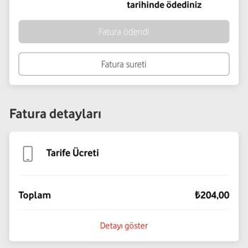 Vodafone'nun Yurt Dışı Faturası Sorunu