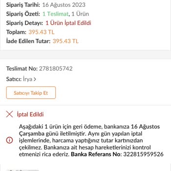 Trendyol Siparişimi İptal Etti ve Kuponumu Yatırmadı