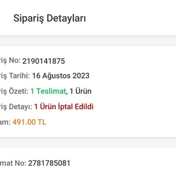 Trendyol Keyfi İptal Uygulaması