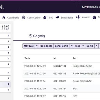 Onwin Ödeme Yapmayıp Tüm Bakiyemi Sildi