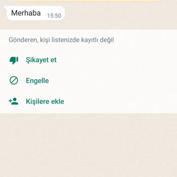 WhatsApp Tanımadığım Yabancı Birinden Mesaj