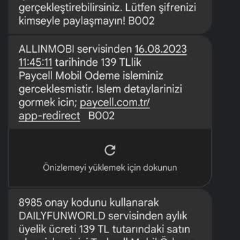 Vizyon Elektronik Para Allinmobi Ve Dailyfunworld Haksız Ödeme