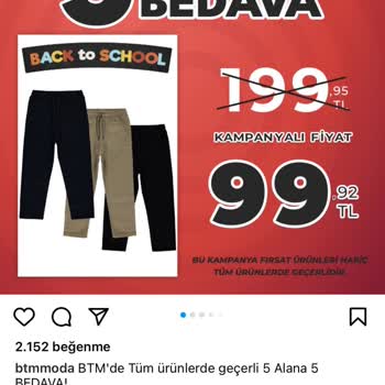 BTM Moda Reklamdaki Fiyatla Mağazadaki Aynı Değil